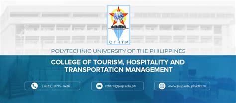 PUP College of Tourism, Hospitality and Transportation .